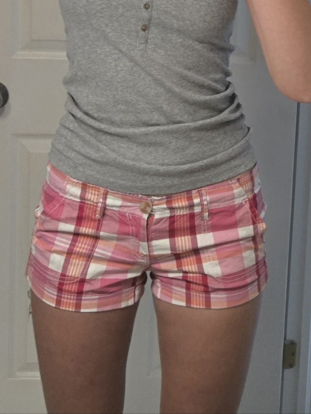 Y2K Aeropostale Mini Plaid Low Rise Shorts